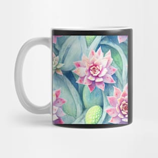 Watercolor succulent pattern Mug